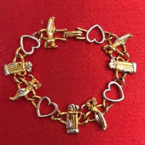 Gold & Silver Golf Bracelet